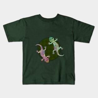 Gecko in Watercolor and Ink Edition 1 Kids T-Shirt